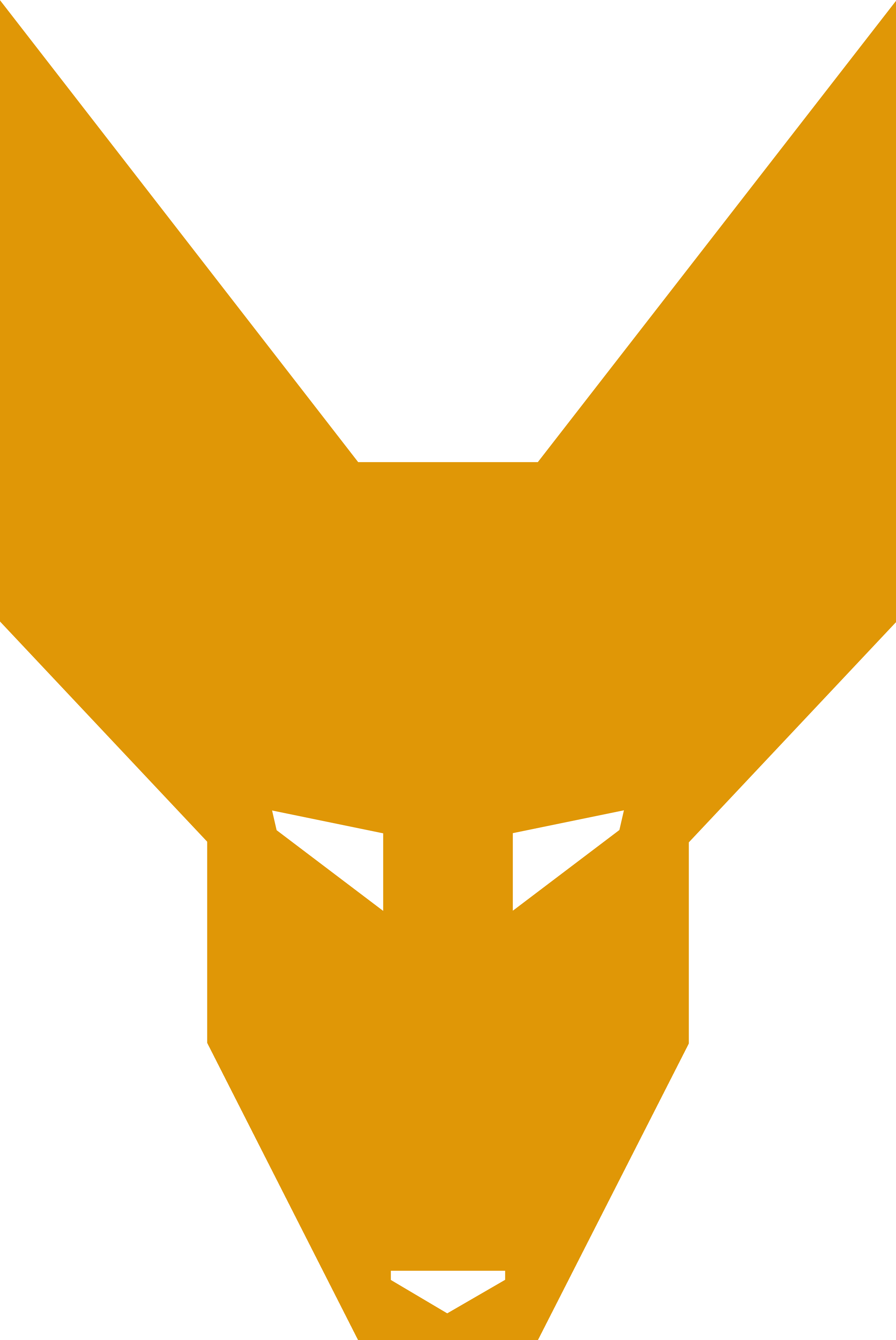 Logo for MancFurs, consisting of an outline of a Manchester Terrier, coloured in orange